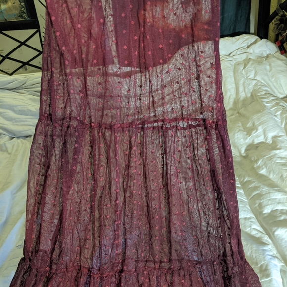 Free People point d'espirit sheer swiss dot maxi - Picture 10 of 13